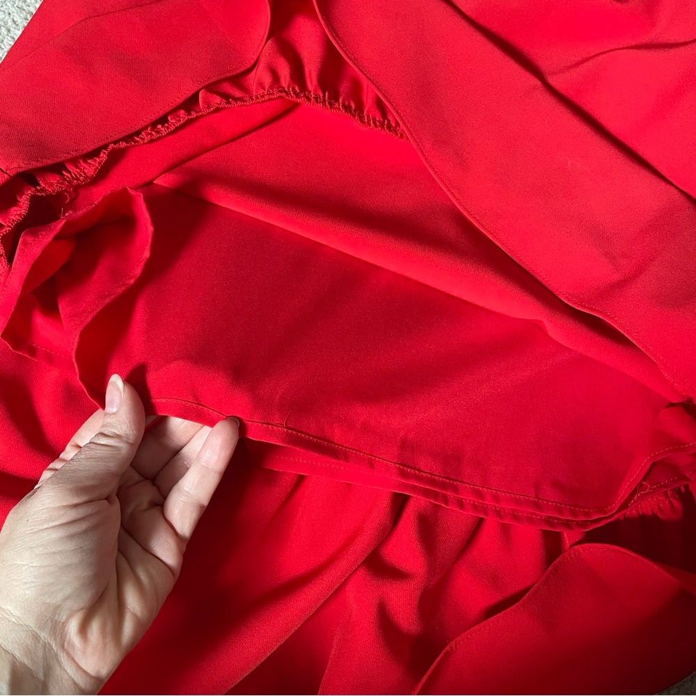 Nanette Lepore Red Ruffle Dress - Picture 8 of 12